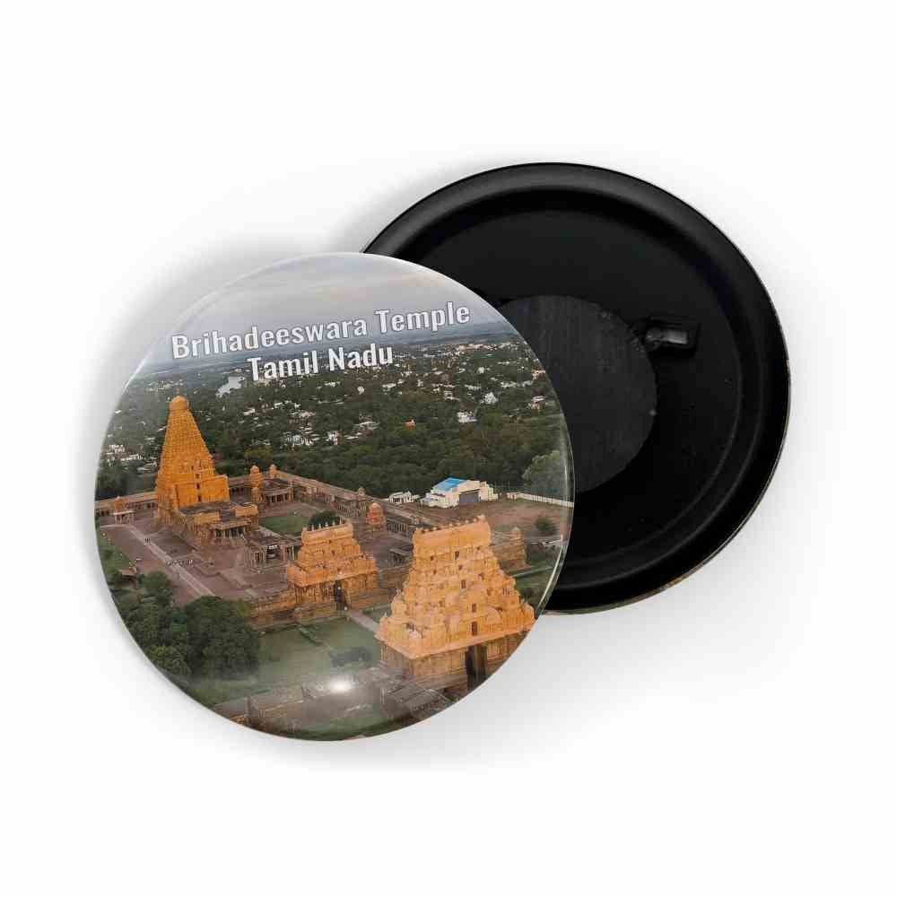 dhcrafts Fridge Magnet Multicolor Brihadeeswarar Temple D2 Tamil nadu Tourist Place Glossy Finish Design Pack of 1 (58mm)